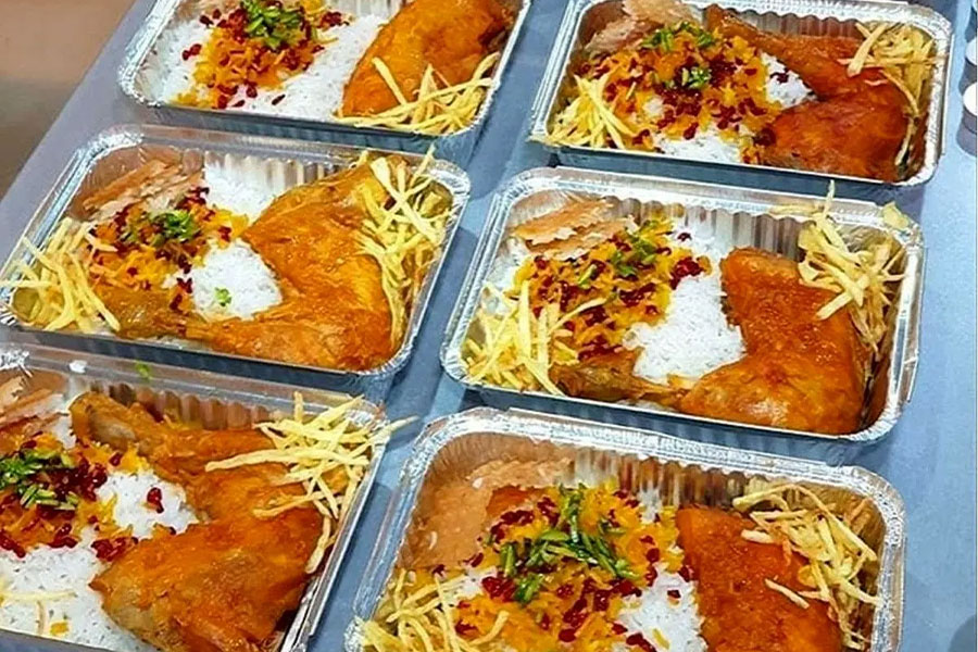 چلو مرغ مجلسی برای مراسمات ترحیم و سوگواری
